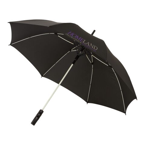 Spark 23&quot; paraply med automatisk upp-/hopfällning Standard | vit-svart brons | Inget reklamtryck | Inte tillgängligt | Inte tillgängligt | Inte tillgängligt