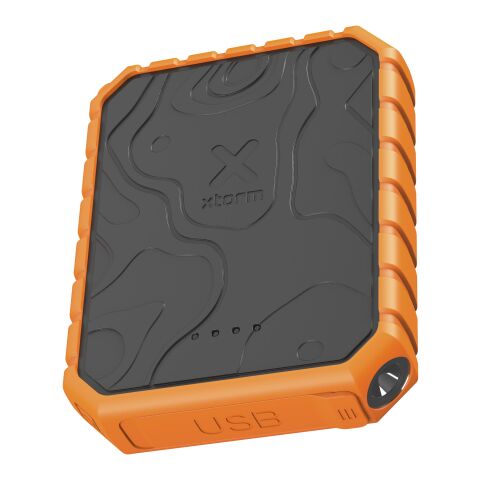 Xtorm XR201 Xtreme vattentät och robust QC3.0-powerbank med ficklampa på 10 000 mAh/20 W Svart-Orange | Inget reklamtryck