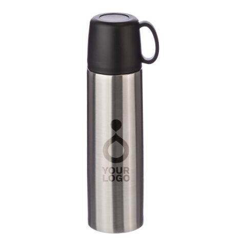 Stainless steel double-walled flask Jan Silver | Inget reklamtryck | Inte tillgängligt | Inte tillgängligt