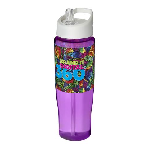 H2O Tempo® 700 ml sportflaska med piplock lila-vit | Inget reklamtryck | Inte tillgängligt | Inte tillgängligt