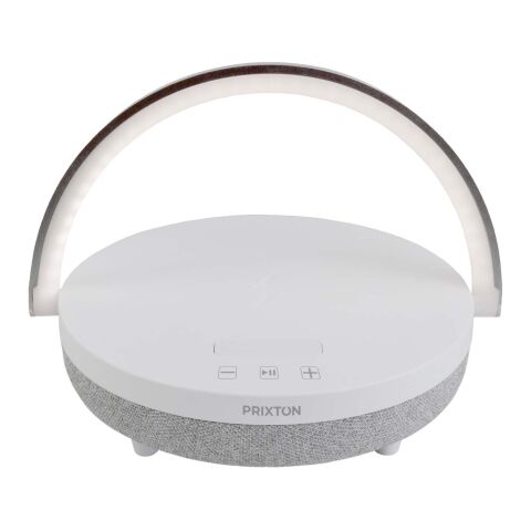 Prixton 4-i-1 Bluetooth®-högtalare på 10 W med LED-lampa och trådlös laddningsbas